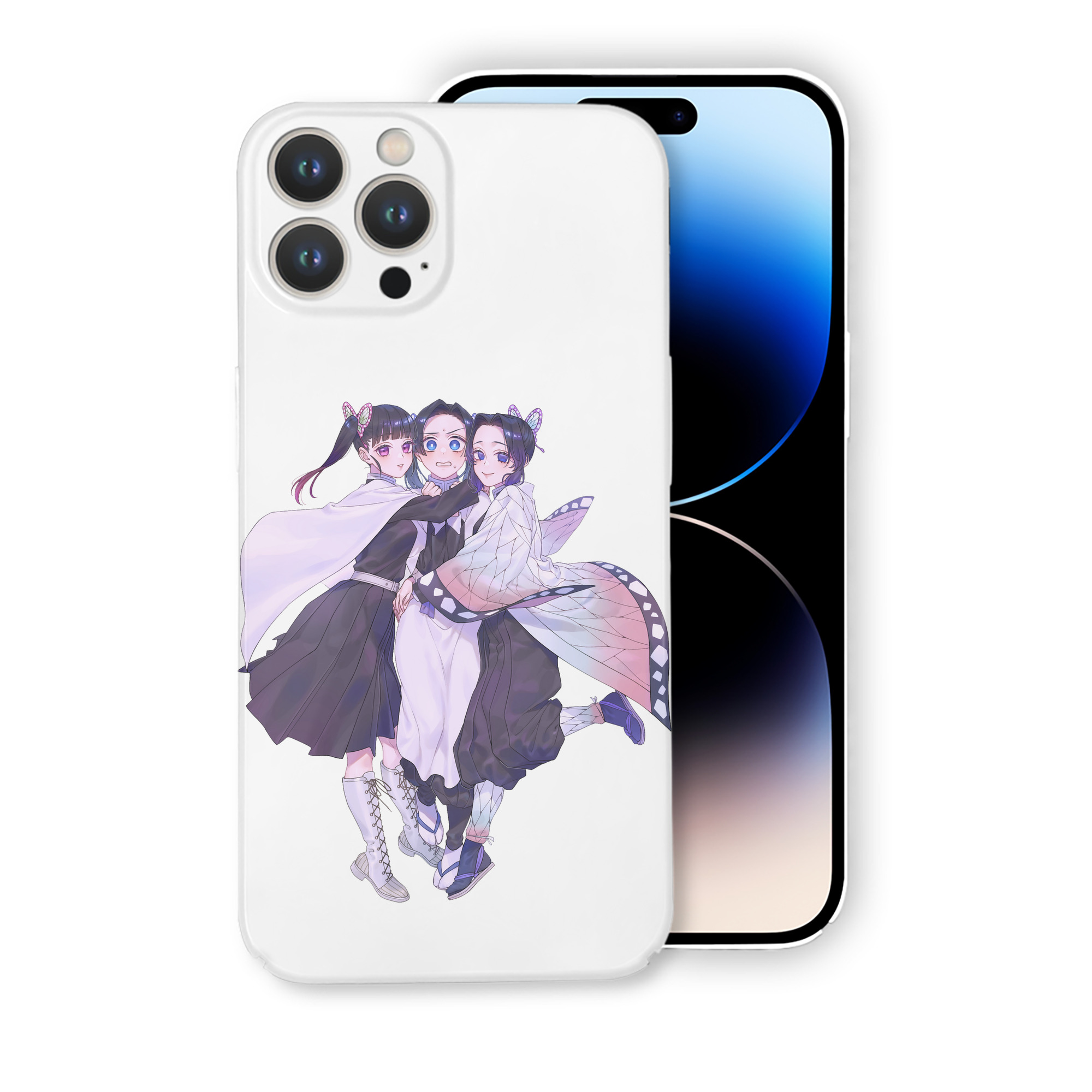 （画像用） 鬼滅の刃（きめつのやいば）蟲柱-胡蝶 しのぶ／こちょう しのぶ Kochou Shinobu 【iPhone 14シリーズ対応】ハードケース